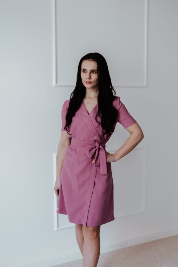 Damska sukienka medyczna Diana - Wood rose